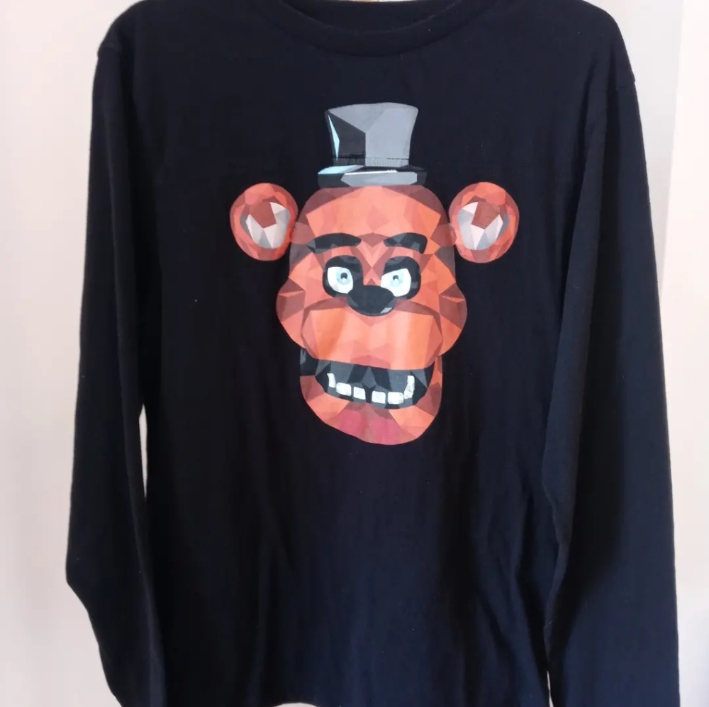 ( SOLD )Five Nights At Freddy's Unisex Youth Long Sleeve Graphic Print - Picture 1 of 3